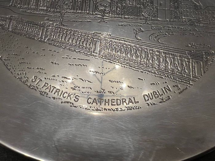 Antique Irish solid silver plate 325 grams