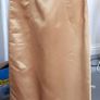 Vintage full length Gold  satin Dress Image 5
