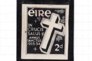 1933 Ireland Holy Year photo essay unaccepted design of Holy Year 2d with Crucifix at centre
