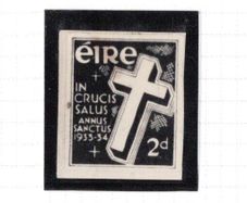 1933 Ireland Holy Year photo essay unaccepted design of Holy Year 2d with Crucifix at centre