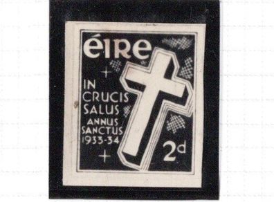 1933 Ireland Holy Year photo essay unaccepted design of Holy Year 2d with Crucifix at centre