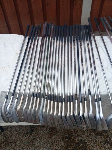 A Selection Of Golf Clubs.  All Left Handed Clubs