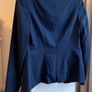 Women's 1-button Blue Casual & Semi-Formal Waist Cropped Blazer/Coat/Jacket by Bershka, UK Size M (worn by EU38) Image 4
