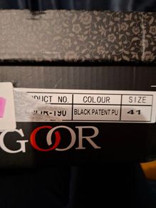 Goor patent black formal shoes