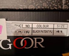 Goor patent black formal shoes