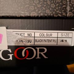 Goor patent black formal shoes