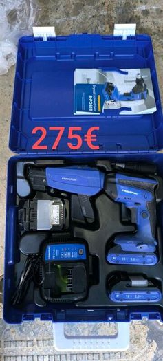 Rawlplug drywall screw gun 3 batteries