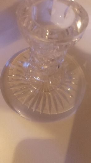 Waterford crystal candle holder/sticks