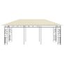 Gazebo with Mosquito Net 6x3x2.73 m Cream Image 3