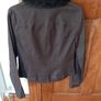 Ladies Brown Jacket detachable collar Size 10 Image 3