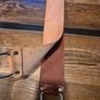 Double straight razor strop cordovan leather Image 6