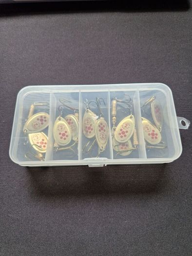 Gold Mepps Style Trout Fishing Spinners