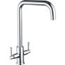 Walton Chrome Mono Kitchen Sink Mixer Tap | Square U-Spout Image 2