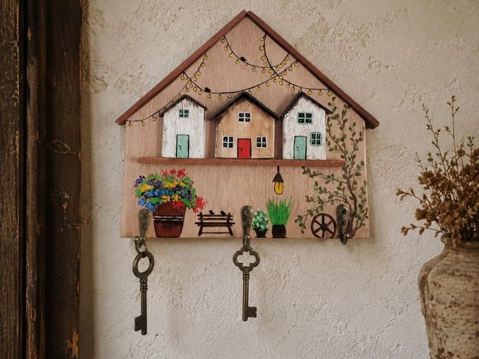 Handcrafted wooden key holder!