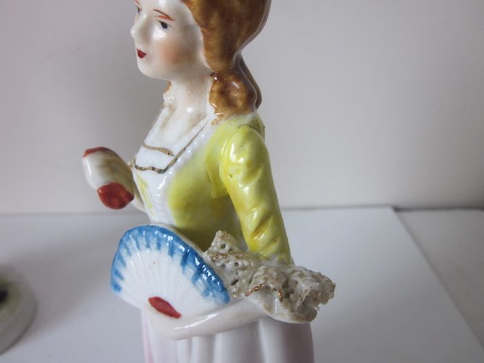 Vintage Porcelain Lace Couple Figurines