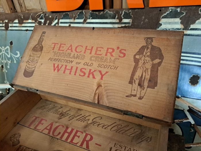 Vintage Teacher's Whiskey Box