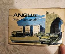 Ford Anglia  Vintage Owners Manual.  In Good Condition.  See Photos For Same.