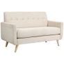 Loveseat, comfortable, 134x71x82 cm, Beige Image 5