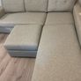 Couch with chaise and foot stool Image 4