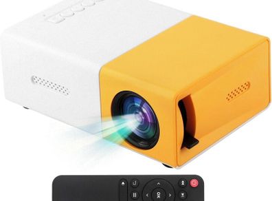 MINI Projector Portable Home Theater Smart TV Laser Beamer 3D Cinema LED Video projector for Movie Via HD Port