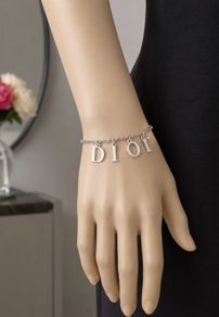 Authentic Christian Dior Charm Bracelet Silver