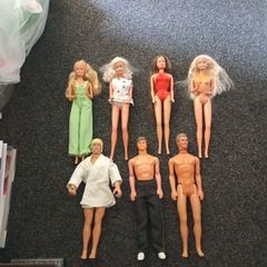 vintage barbie and ken dolls