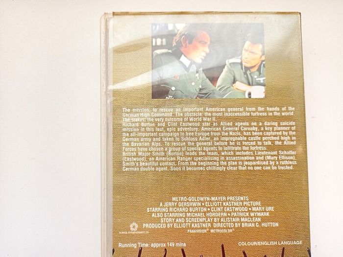 Where Eagles Dare  War Movie  Vhs