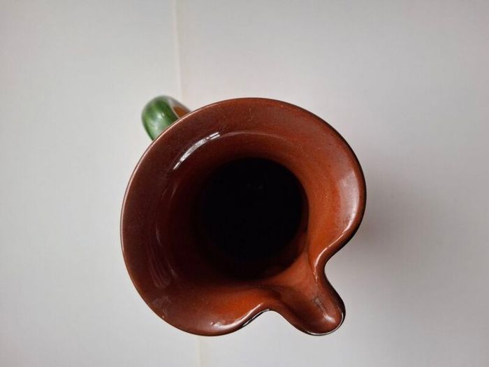 1970's Pottery hand painted Bicentennial wine Toby jug 16oz Hungary
