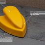 Glass Polish 15911 Hand Sanding Block, Hook & Loop Handheld Sanding Pad | 130 x 90 mm Image 2