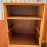 Pair of Midcentury retro vintage Oak Bedsides by Meredew c.1960s Image 6