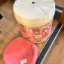 Vintage 1960s floral bathroom seat with storage Image 4