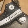 Converse All Star - Chuck Taylor Black Leather Hi - Top Trainers - Shoes - Size 5.5 .EU  38 Image 7
