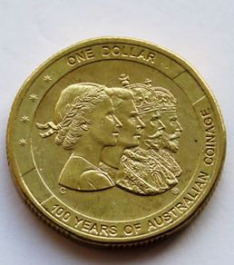 Australia Dollar Rare 100 Years of Australian Coinage "C" Mintmark 2010 UNC collector commemorative
