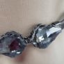 Pewter elasticated metal belt with gem clasp Image 2