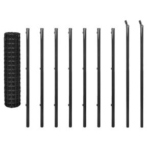 Euro Fence Steel 10x1.2 m Grey