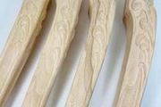 Hand Carved oak table legs. Set of 4. Quality. Brand new