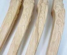 Hand Carved oak table legs. Set of 4. Quality. Brand new