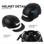 Shinmax Bicycle Helmet for Men and Women, Bike Helmet with Light, 5 Modes, Bicycle Helmet with Visor, Mountain Bike Helmet, Road Bike Helmet for Adults for Urban Commuters Image 4