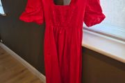 Red summer dress