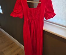 Red summer dress
