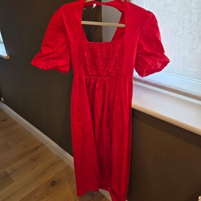 Red summer dress