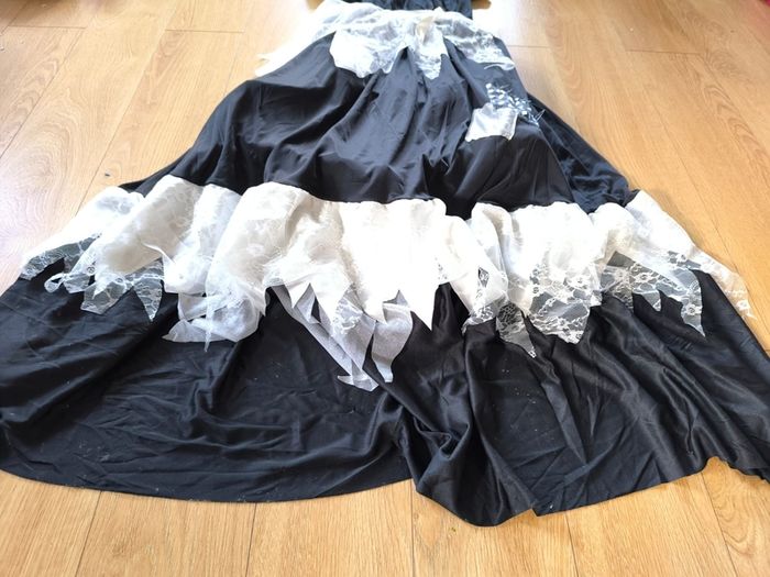 Gothic Maid Halloween Costume Adult Plus Size XXL Black Bride