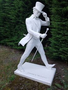 lifesize johnny walker statue