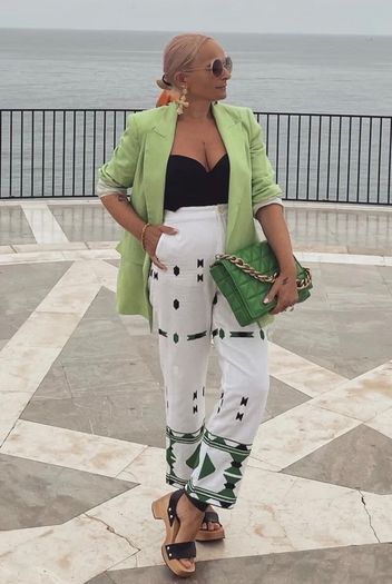 REDUCED Fab Zara Insta Famous Bloggers White Linen Blend Embroidered Trousers Size Large UK 12 New with Tags