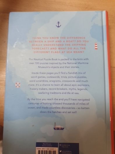 The Nautical Puzzle Book National Maritme Museum Greenwich  Over 100 Puzzles Hardback In Excellent Condition From Pet Smoke Free Home