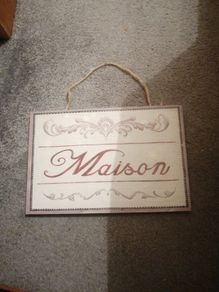 shabby chic home sign