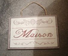 shabby chic home sign