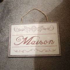 shabby chic home sign