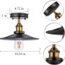 NEW SALE | Vintage Ceiling Light, Edison Flush Mounted Retro Style E27 Industrial Ceiling Light Fixture 1 Pack Image 2