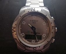 tissot t-touch titanium quartz watch